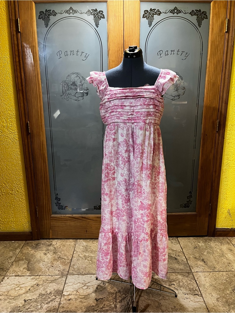 Altar'd State Pink Floral Maxi Dress